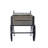 24.4x12.6x15.4" Rustic Black Trolley Cart Plant Stand, Planter