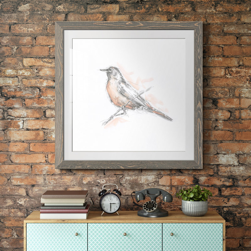 Robin des bois II, H 17 po x l 17 po x P 1,5 po, Cadre gris