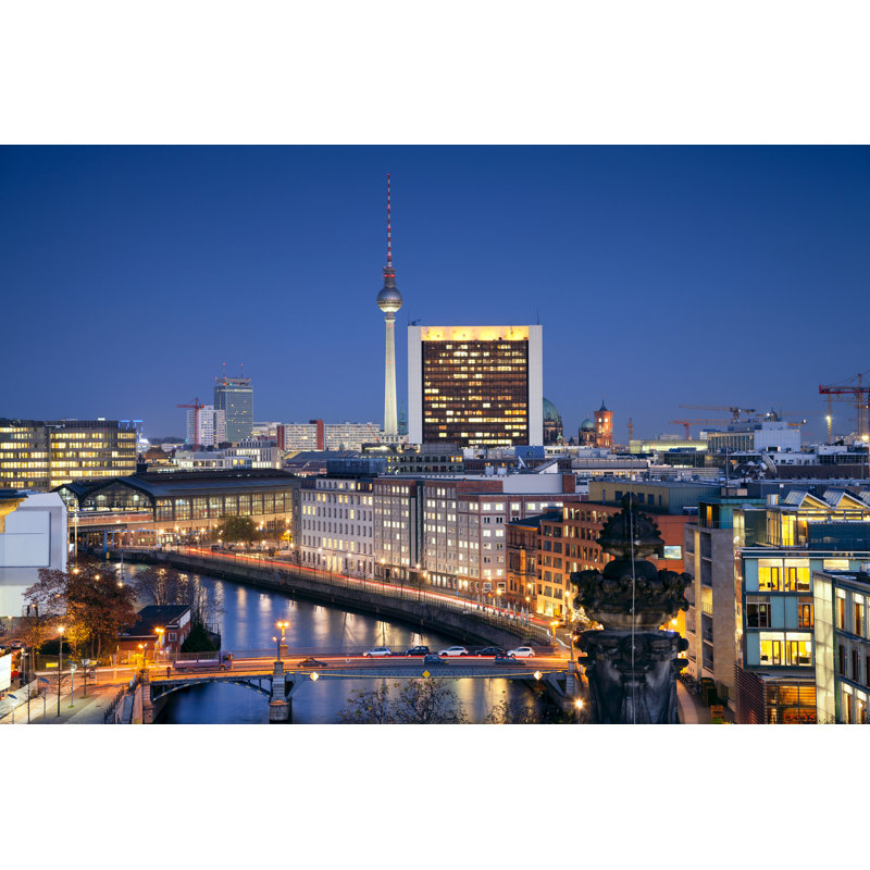 Berlin by RudyBalasko - Wrapped Canvas Print, 81cm H x 122cm W
