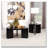 Harrison Black Round Solid Wood End Table