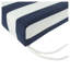 Coussins de siège profond rayés bleu marine et blanc - Ensemble de remplacement de mobilier de patio imperméable avec mousse à haute résilience-126172318