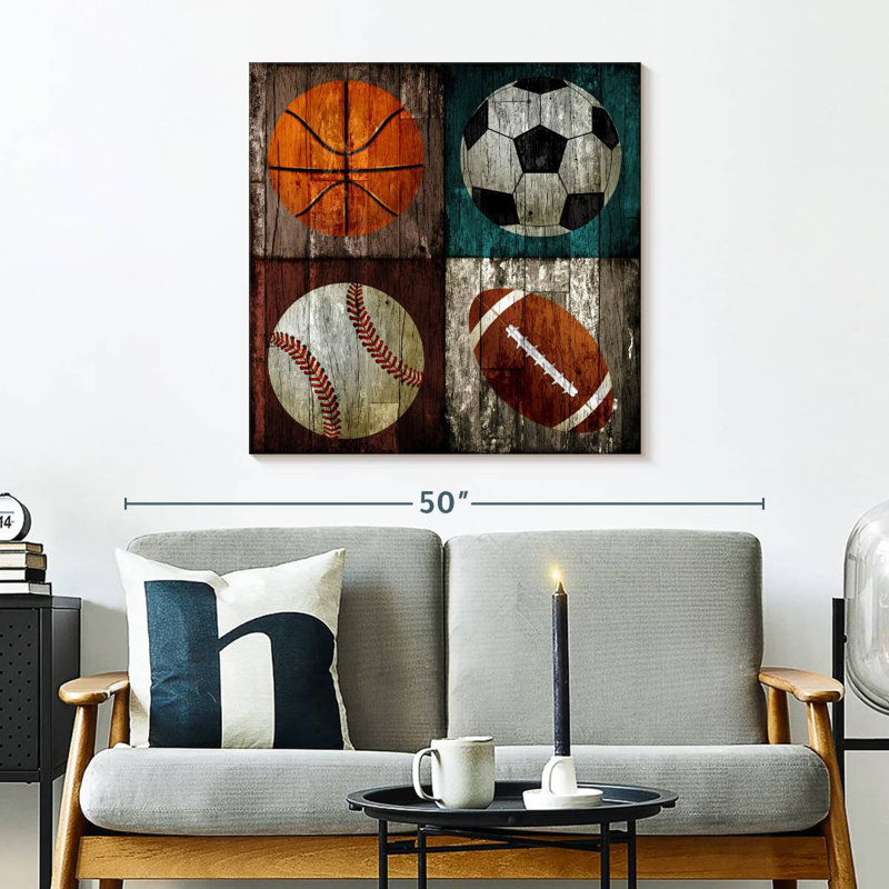 Sports de balle en bois Sireci, H 30 po x l 30 po