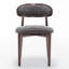 Chaise d'appoint rembourrée en bois massif-1795384392