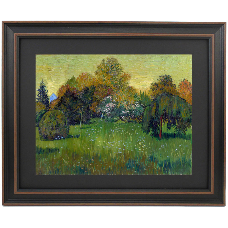 Le jardin des poètes par Vincent Van Gogh, H 19 po x l 24 po