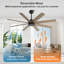 Ventilateur de plafond 8 pales avec télécommande-277424780-320108212