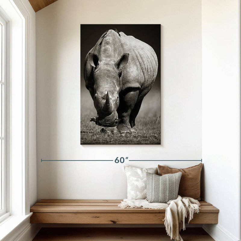 Rhinocéros africain blanc Brampt, H 45 po x l 30 po
