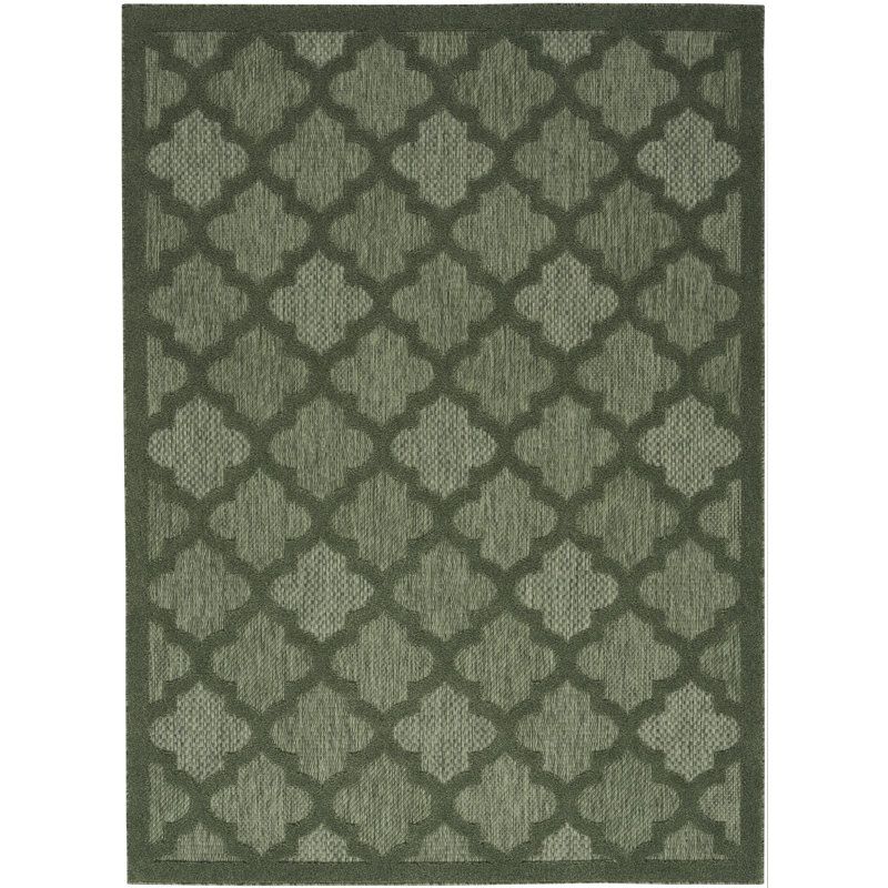 Tapis intérieur / extérieur rectangulaire Miyari, Rectangle 6 pi x 9 pi