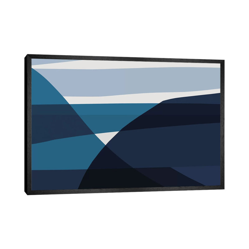 Oceans by Dan Hobday - Print on Canvas, 152.5 cm H x 101.5 cm W, Black Framed