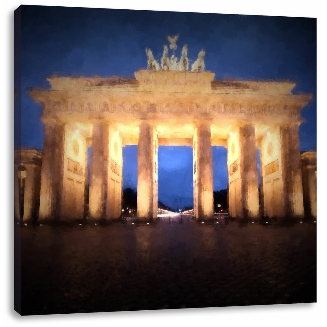 Leinwandbild Schönes Brandenburger Tor in Berlin