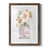Toile avec cadre en noyer