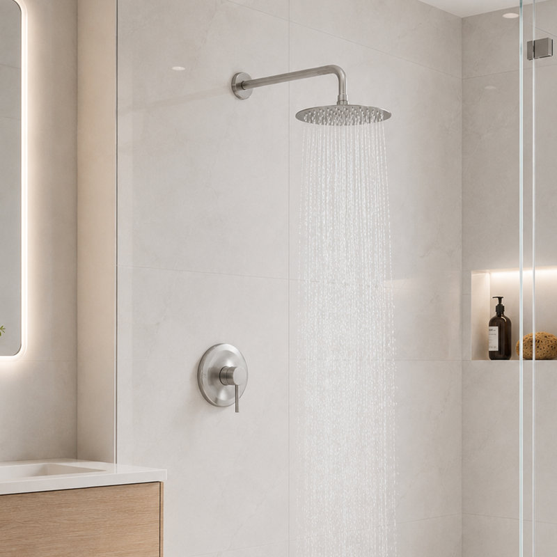 Round Shower Faucet (Valve Included）