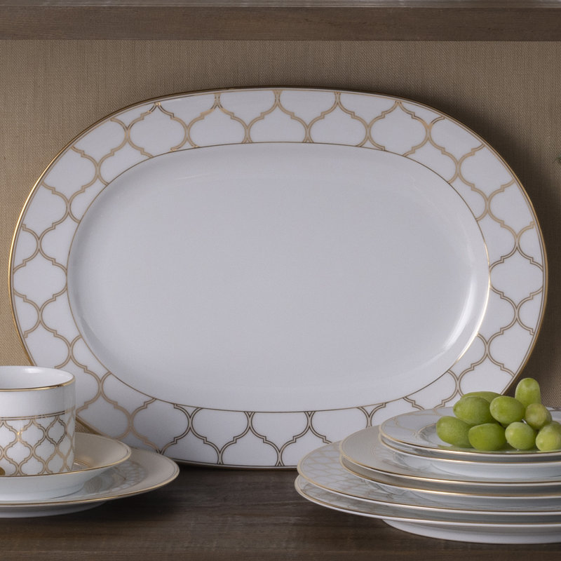 Noritake Eternal Palace Oval Platter, 14", Gold