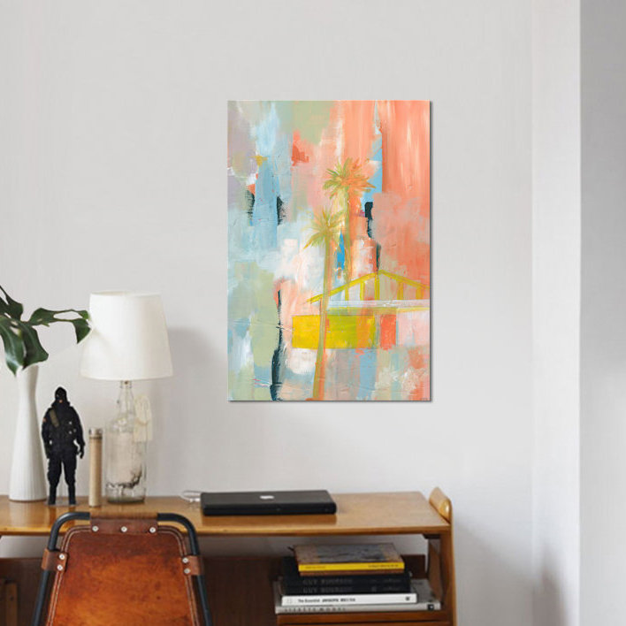 «Desert Living I», reproduction sur toile, H 26 po x l 18 po x P 1,5 po, Toile tendue, Pas de tapis