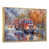 Toile avec cadre flottant or