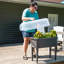 Lit de jardin surélevé en plastique avec couvercle Artrip - gris