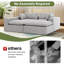 4- Piece Upholstered Boneless Chenille Corner Sectional Sofa Couch-1958200743
