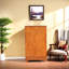 Armoire ouverte avec tiroirs