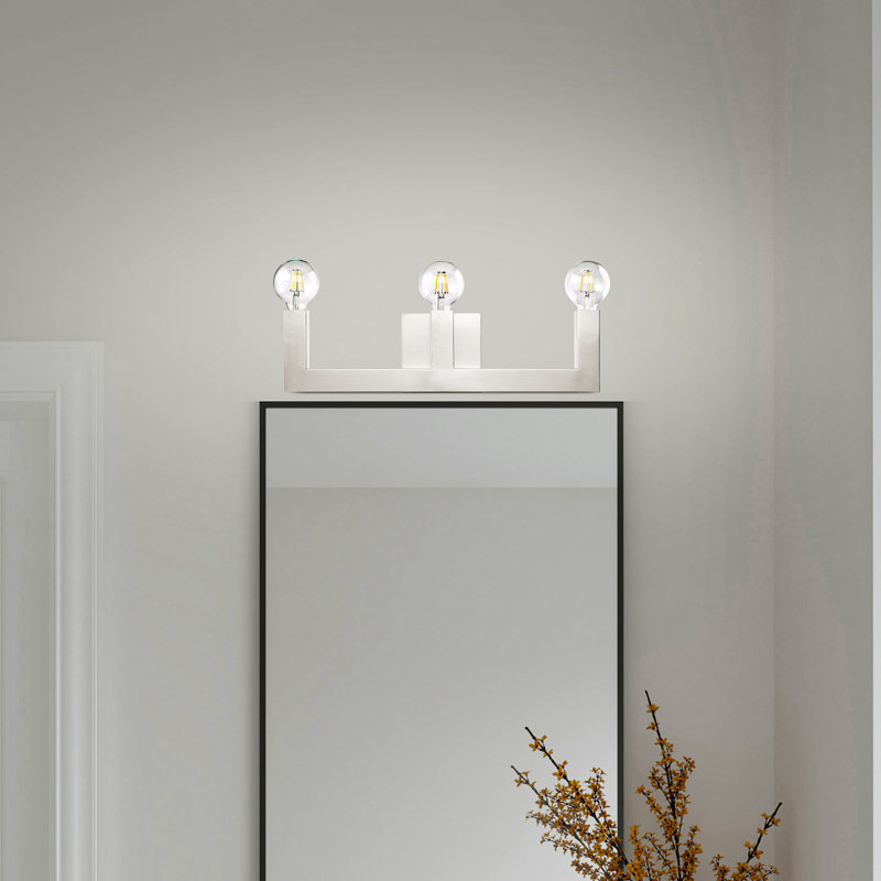Zacari 3 - Light Dimmable Vanity Light, Brushed Nickel