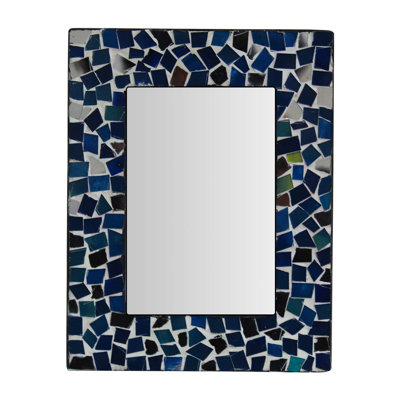 Blue Silver Metal Picture Frame