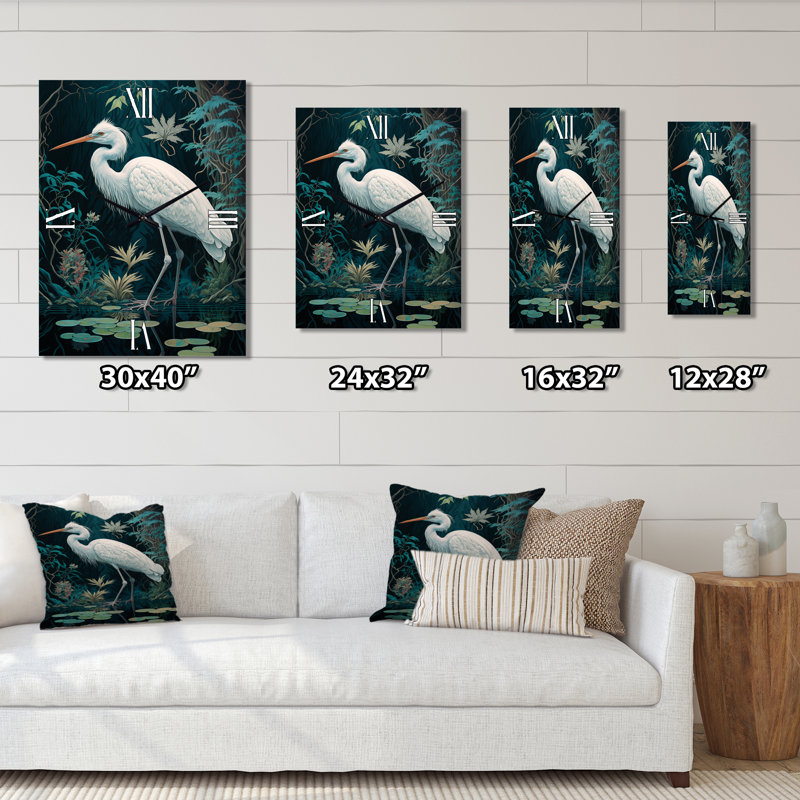 Jernimo - Horloge murale animaux oiseaux, Grand