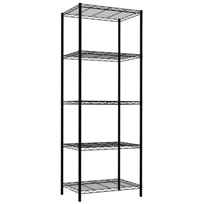 Étagère grillagée à 5 tablettes H 61 po x l 21 po x P 13,8 po Pershore
