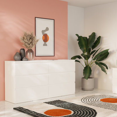 Priyaka 154 cm W Chest of 6 Drawers