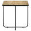 Table d'appoint en travertin et noir