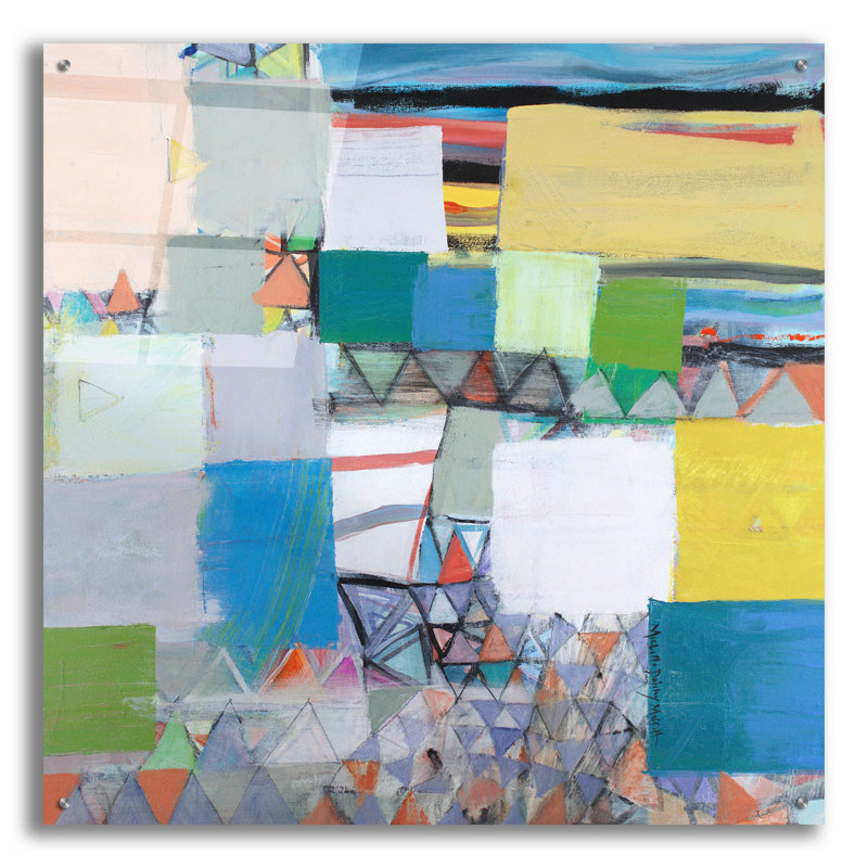 " Oceanside " by Michelle Daisley Moffitt, 36" H x 36" W x 0.2" D