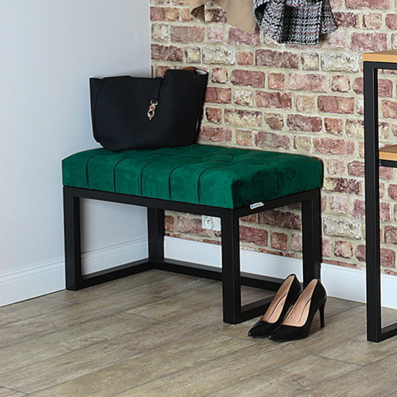 Rehrersburg Velvet Upholstered Bench, H40 x W100 x D30cm