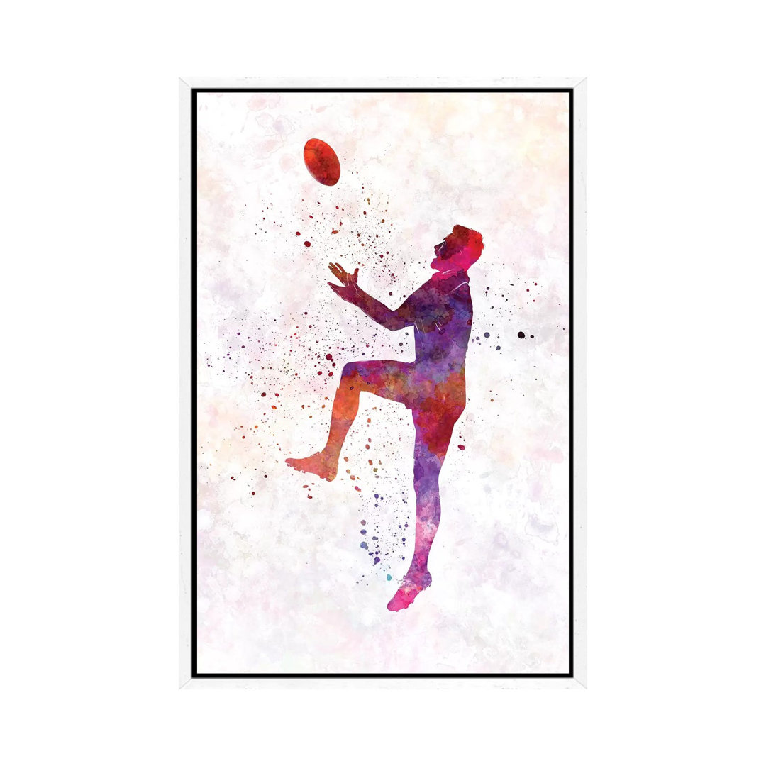 Rugby Mann Spieler in Aquarell I