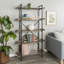 Jessica 92cm W Steel Etagere Bookcase-1670866755