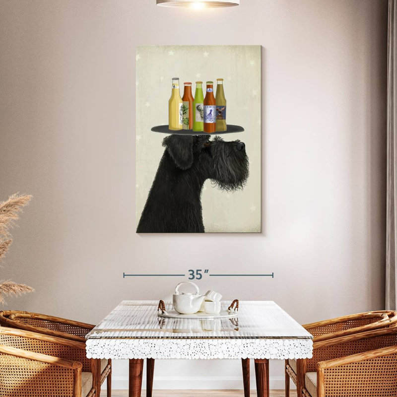 Amateurs de bière noire Brampt Schnauzer, H 45 po x l 30 po