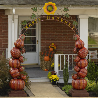 Weather Resistant and UV Resistant Metal Freestanding Thanksgiving Decoration