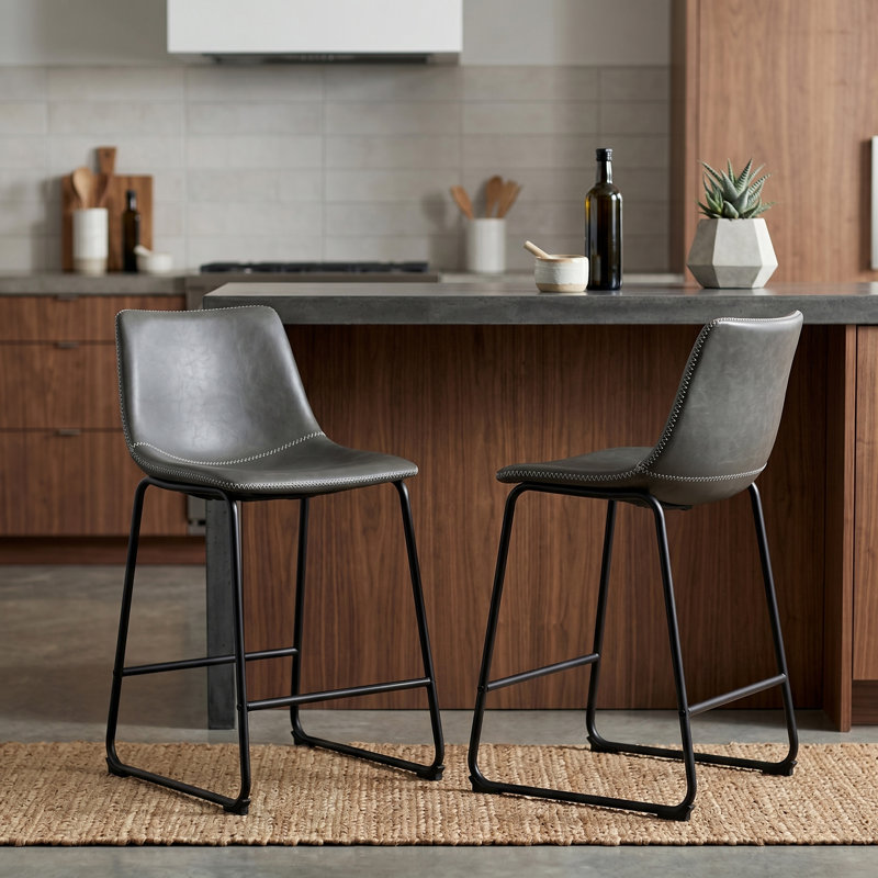 Counter Height Dining Set: Table And Chairs, Grey, Pieces Included: 5
