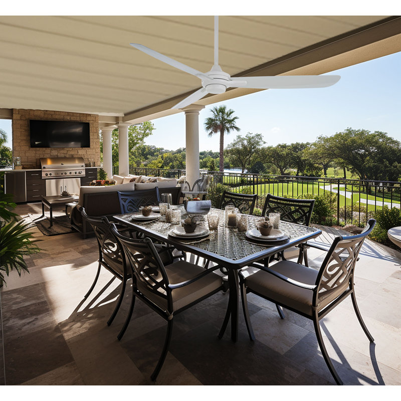 Minka Aire Rudolph Wet - 60" Ceiling Fan, Flat White, Flat White, Flat White