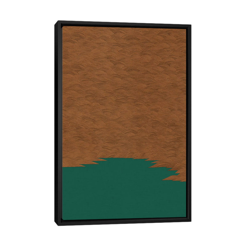 « abstract », impression sur toile, H 26 po x l 18 po x P 1,5 po, Toile avec cadre noir, Pas de tapis
