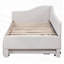 Lit de jour simple en L rembourré en forme de L avec lit gigogne escamotable, pour les chambres multifonctionnelles et les chambres d'amis-166853120