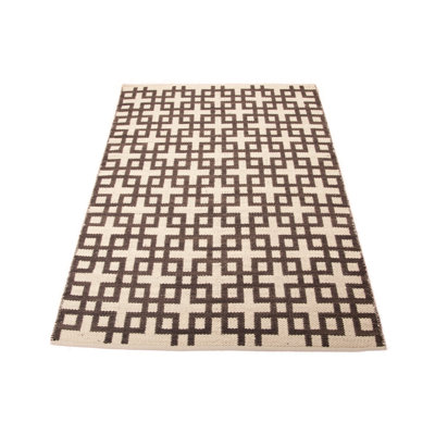 Geometric Wool Hand Woven Area Rug