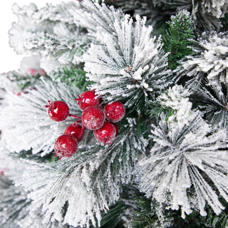 Full Flocked Fairfield Fir Artificial Christmas Tree - 6.5' -Unlit