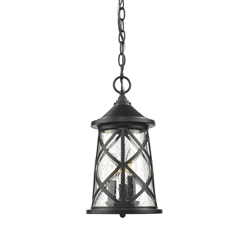 Lanterne suspendue d'extérieur 3 lumières Evangeline, Noir