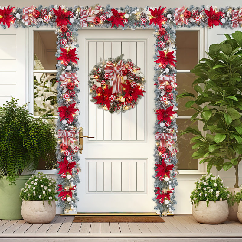 183cm Lighted Faux Garland with Lights