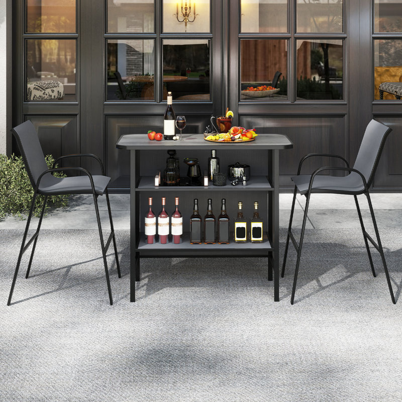 2 - Person Patio Dining Set with Rectangular Table