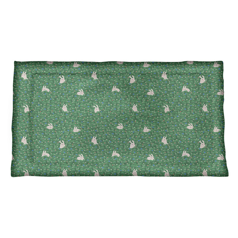 Taie décorative pour lapin Katelyn Elizabeth, Très grand, Polyester, Jade / lapin