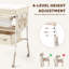 Table à langer pour bébé, poste de change portable et pliable avec hauteur réglable et surface imperméable-1940398527
