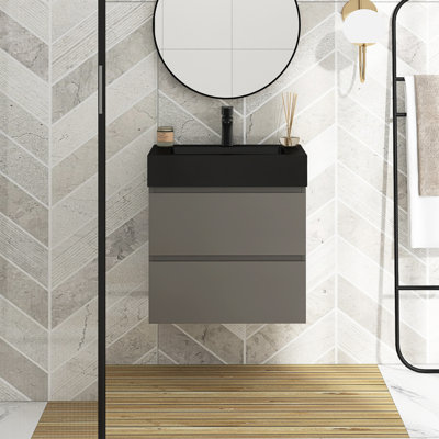 Meuble-lavabo mural simple Sherranda