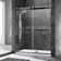 56'' - 60'' W x 76'' H Sliding Frameless Shower Door with Clear Glass