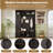 Farmhouse Hall Tree with Bench, 3 Top Cubbies & Bottom Storage – 6 Hooks & Cabinets