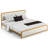 Dunkin Upholstered Metal Platform Bed-2144069453