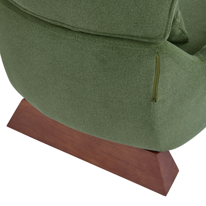 Chaises décoratives de rangement, méridienne compacte moderne en polyester vert pour la maison