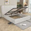 Ottoman Storage Bed, Sturdy Wooden Slats, No Box Spring Required, Simple Assembly, Beige-953252608